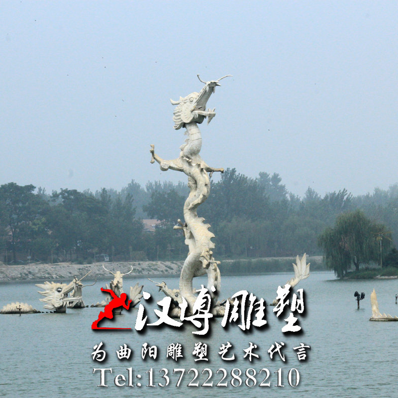 石雕雕塑,海马龙雕塑,动物雕塑