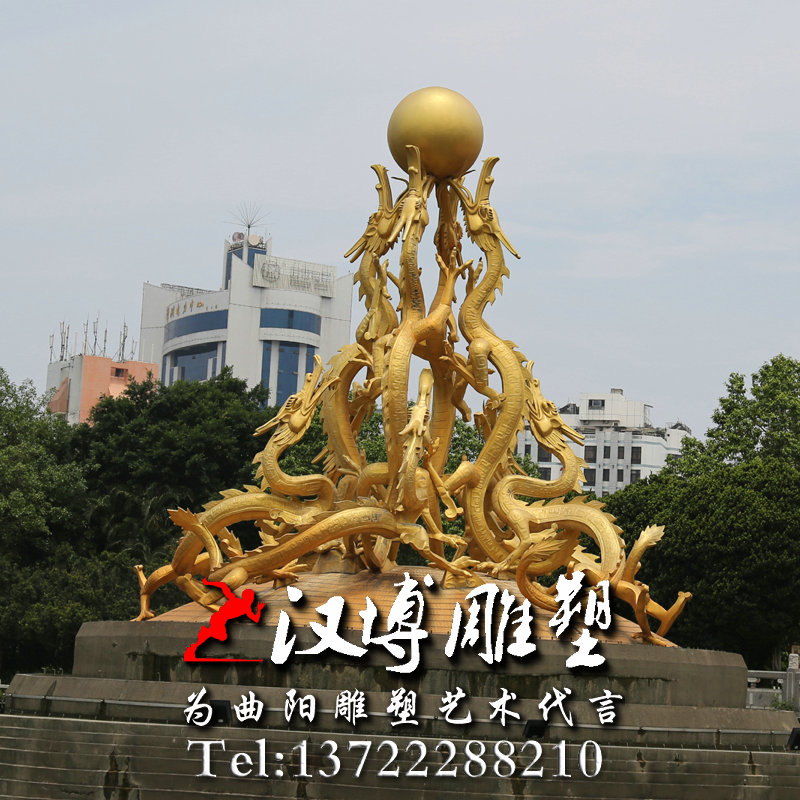 金龙雕塑,大型景观雕塑,动物龙雕塑