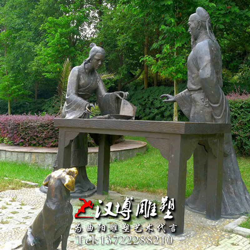 玻璃钢铸铜雕塑,名人雕塑,毕?N人物雕像