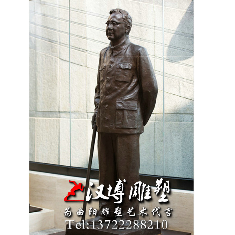 玻璃钢铸铜雕塑,名人雕塑,华罗庚人物雕像