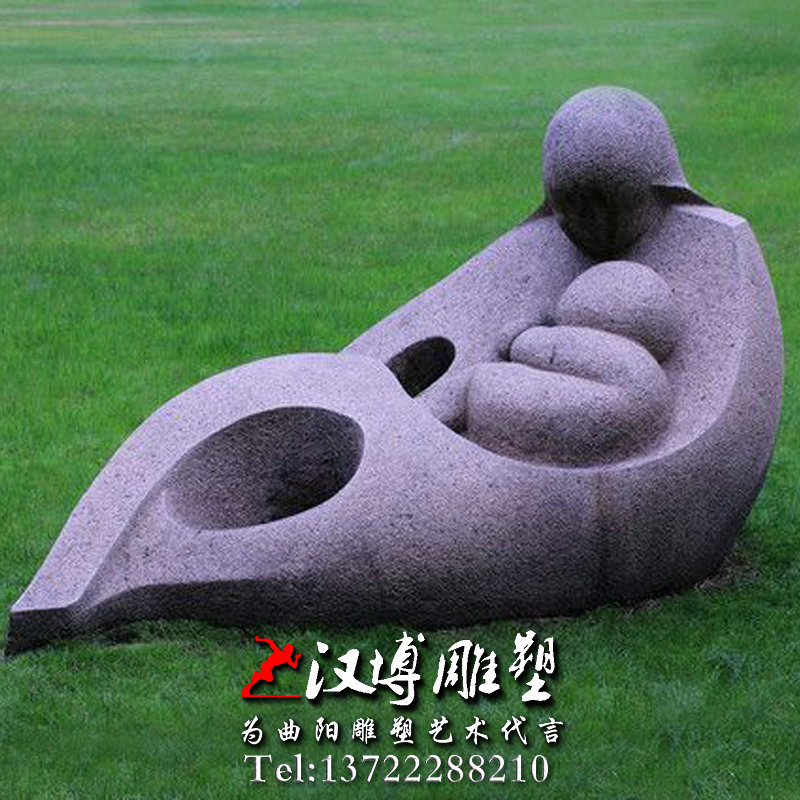 石雕雕塑,母子人物雕像,公园景观雕塑