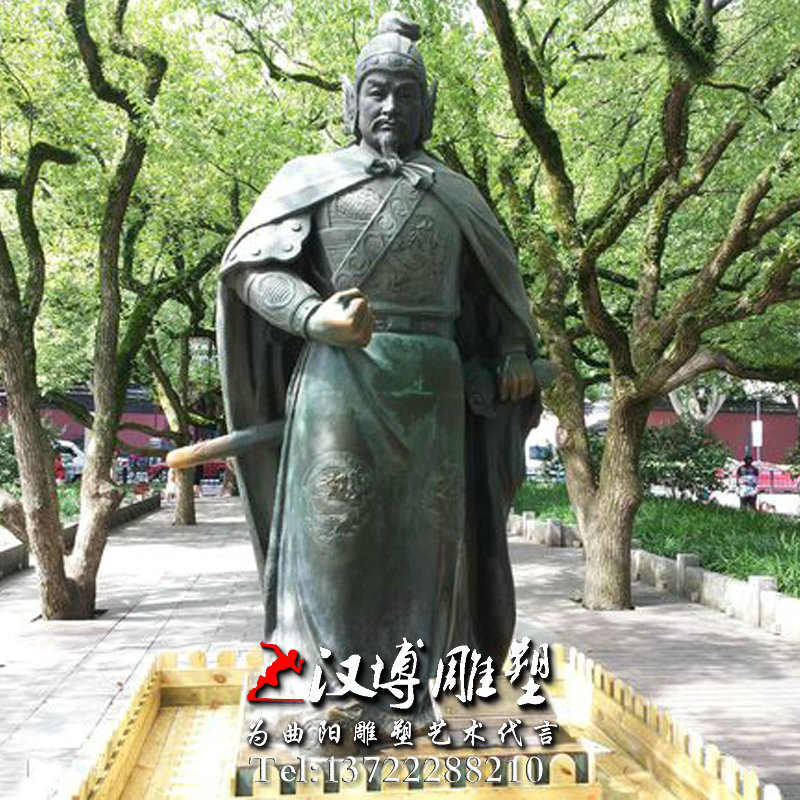 岳飞人物雕像,历史名人雕塑,园林景观雕塑