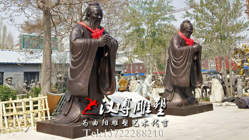 古代名人雕塑,孔子人物雕像.校园景观雕塑
