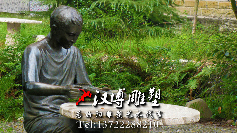 玻璃钢雕塑,校园人物雕像,校园文化铜雕