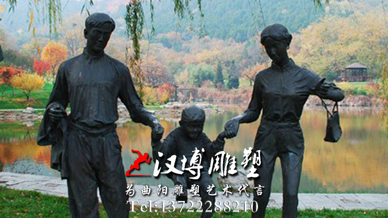 玻璃钢雕塑,校园景观雕像,园林景观雕塑