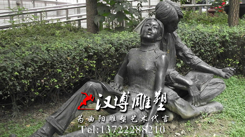 玻璃钢雕塑,人物雕塑,园林景观雕塑