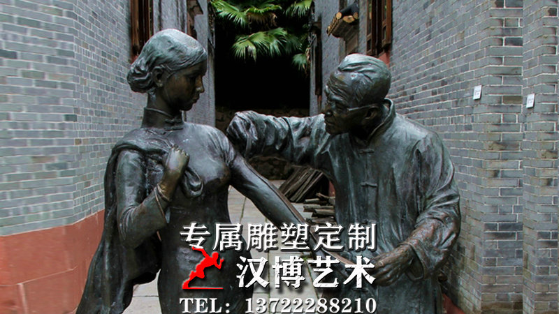 裁缝人物雕塑,女士仿铜像,商业街雕塑