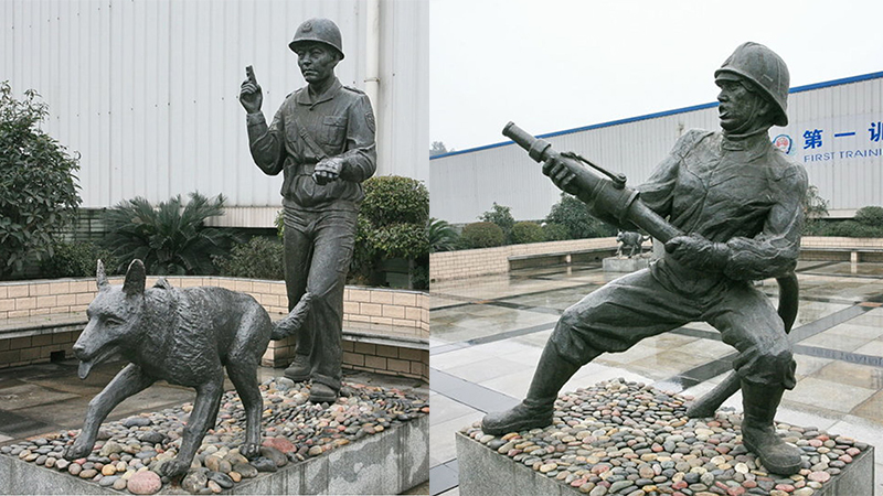 军人主题雕像,铸铜雕塑雕像,户外广场雕塑