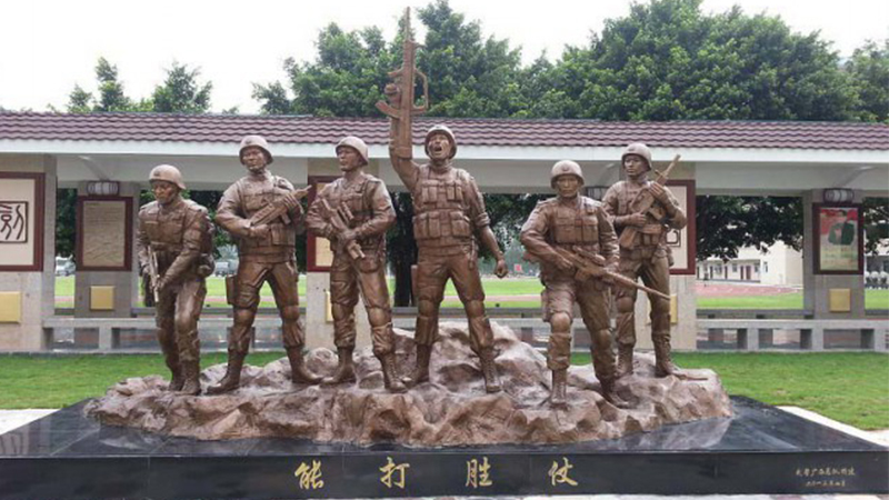 铜雕人物雕塑,户外大型雕像,军人主题铜雕