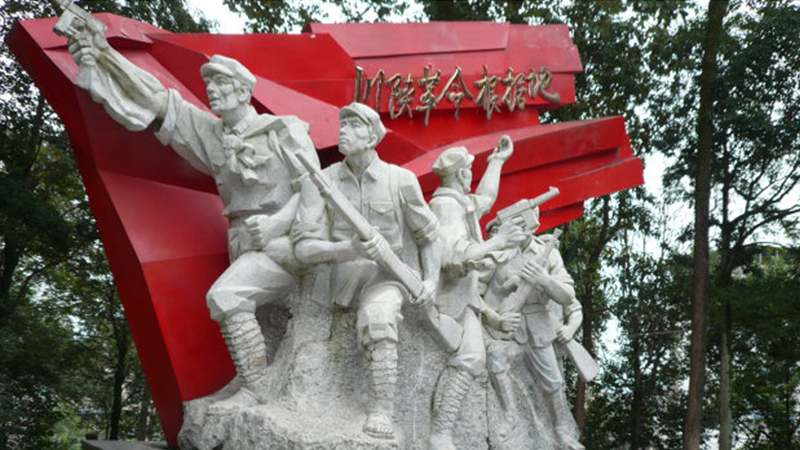 战争主题铜雕,解放军雕像,博物馆雕塑