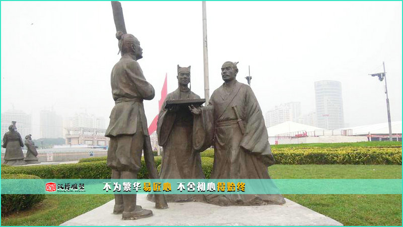 古人物铜雕,人物铸铜雕像,户外雕塑